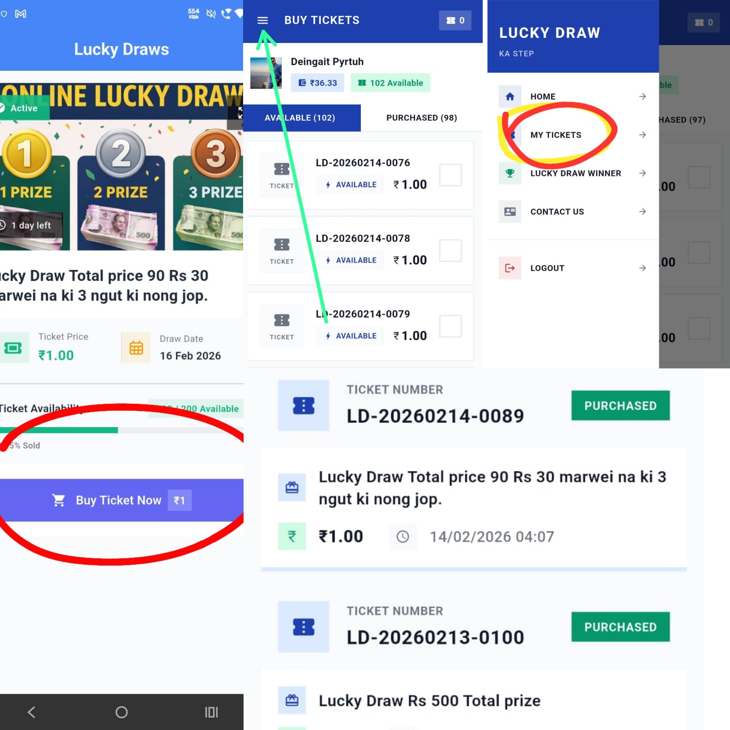 Kumno ba phi peit ia u Ticket ba phi la dep thied 